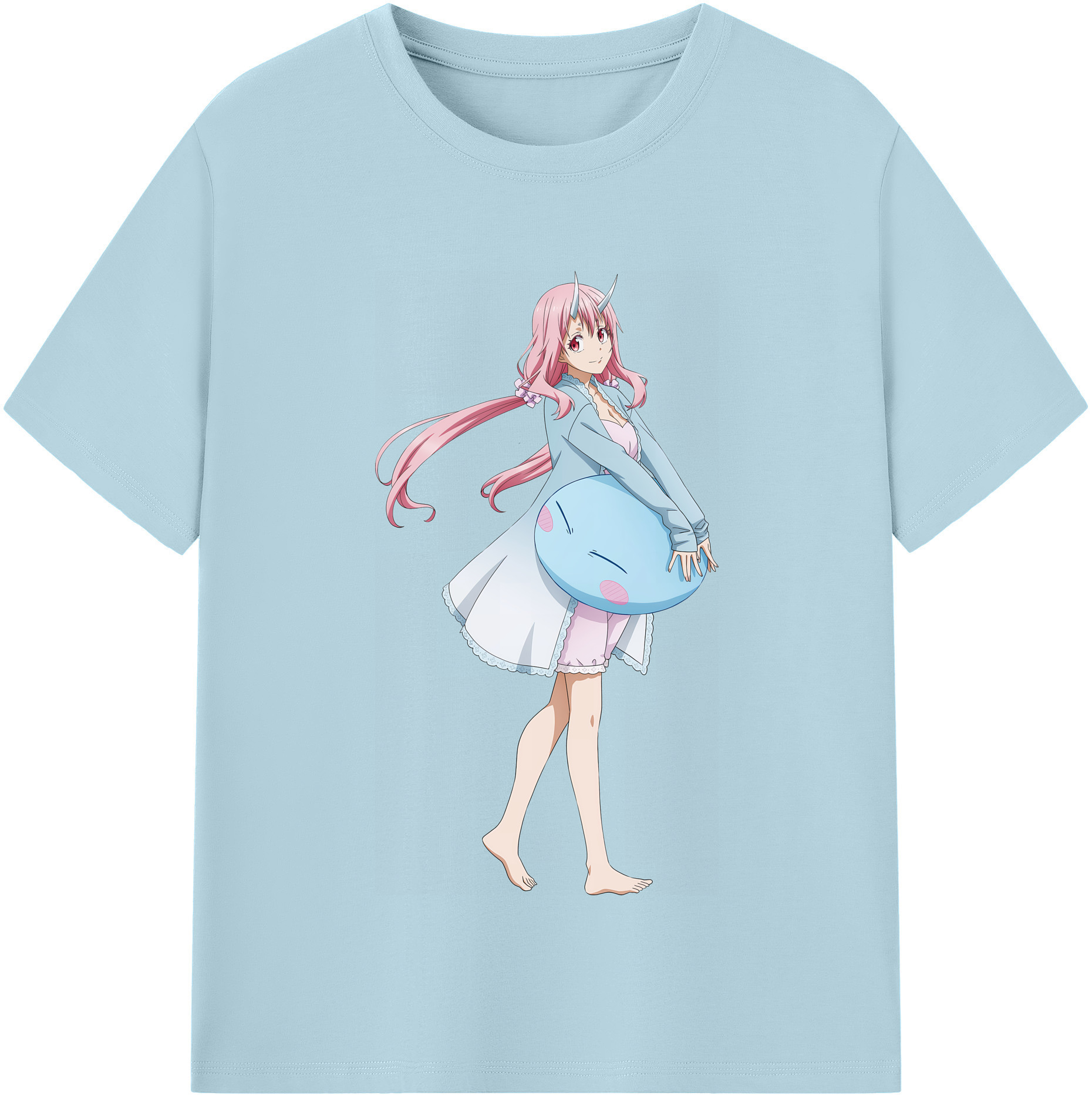 （画像用） 転スラ Regarding Reincarnated to Slime 綿100％半袖Tシャツ（フロントプリント）